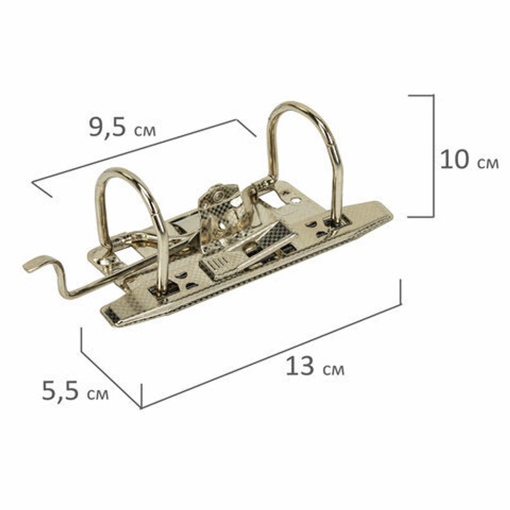 Регистратор А4 5 см СТАФФ Профит черный (272008)
