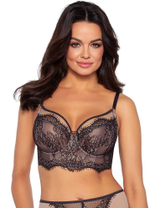 Бюстгальтер с широким поясом и мягкой кружевной чашкой Cold Espresso (Размер: 105B) (Цвет: коричневый)