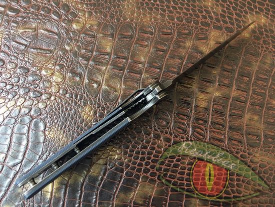 Складной нож Steelclaw Резервист сине-черные накладки c клинком из стали D2, рукоять G10