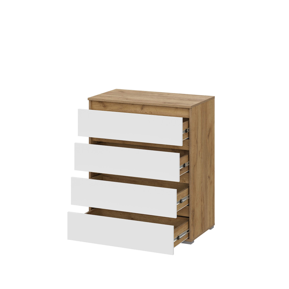 Люмо Комод КМ 02 дуб крафт золотой/белый, кашемир