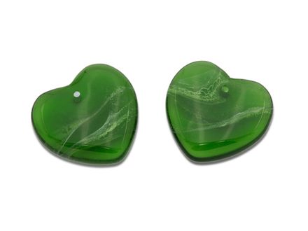 Подвеска "Сердце" 21мм, стекло