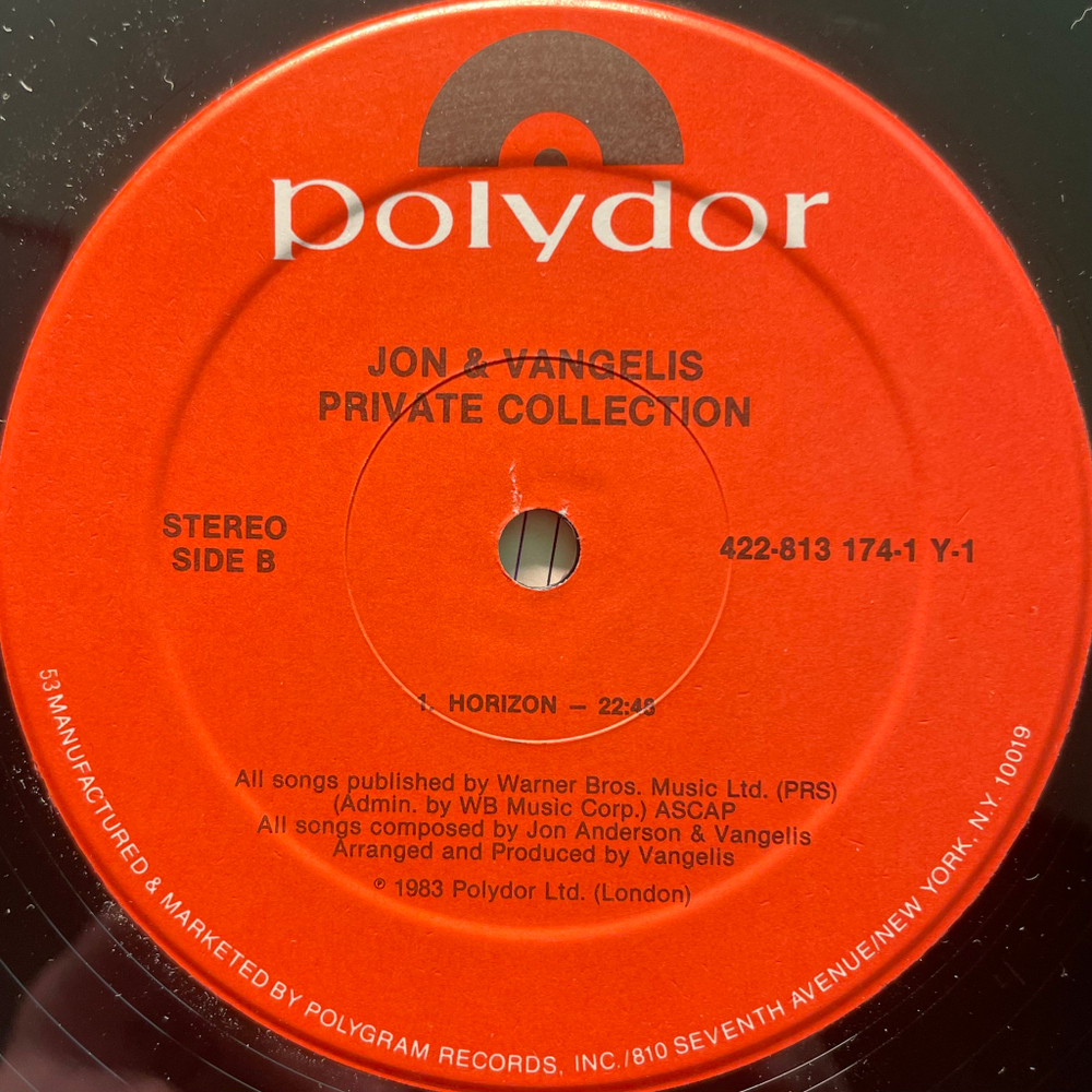 Jon And Vangelis – Private Collection (Япония 1969г.)