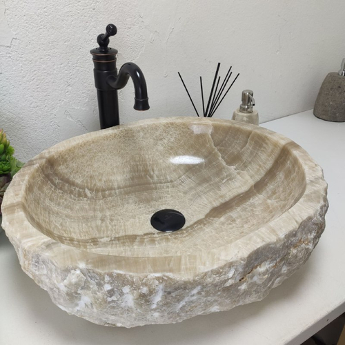 Раковина из оникса Erozy Grey EO-61551 (56*47*16)