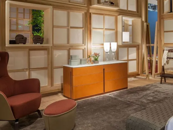 Комод с 6 ящиками Fidelio Notte, 155х70 см