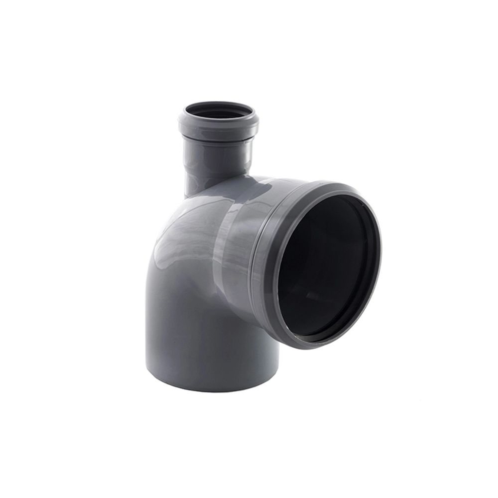 Отвод 110*87,5 с вых. 50 (прямой) ПОЛИТЭК