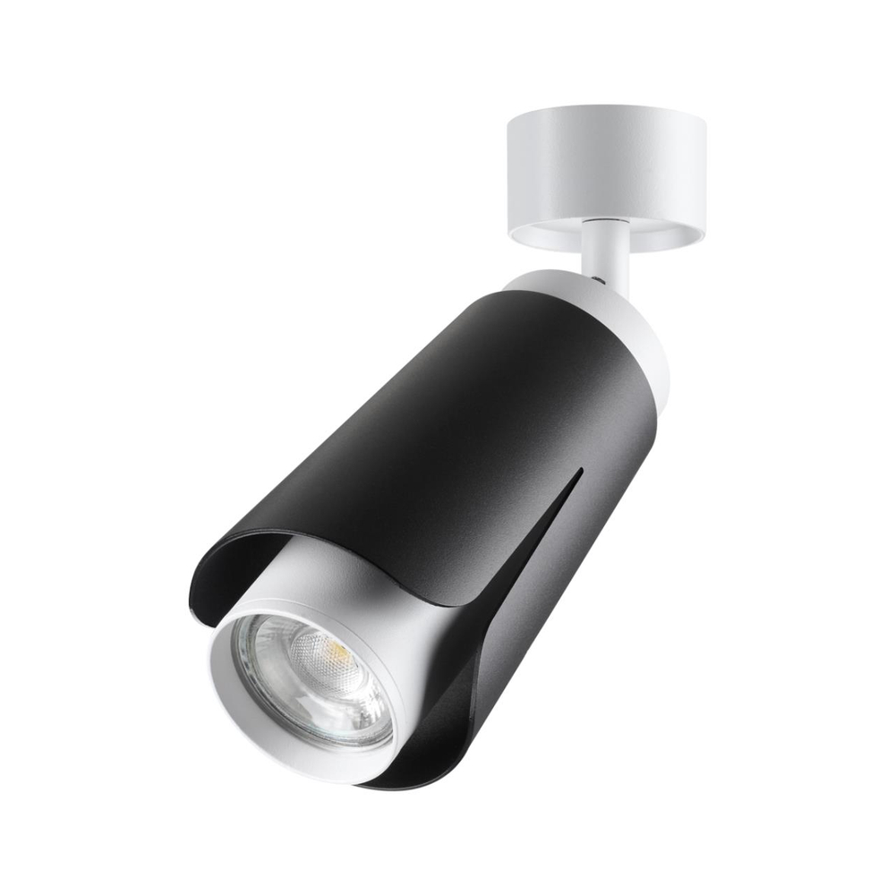 370828 OVER NT22 404 черный Светильник накладной IP20 GU10 9W 220V TULIP