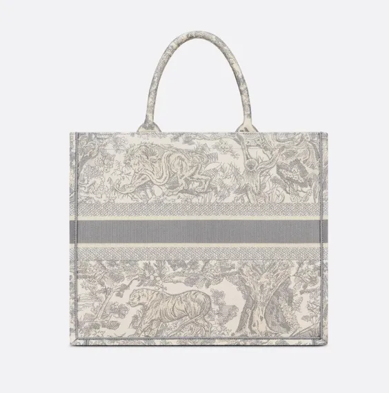 Сумка Dior Book Tote Dioriviera, белый/серый