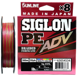 Шнур Sunline Siglon PE ADV х8 150m (Multicolor) #1.7/0.223mm 20lb/9.1kg