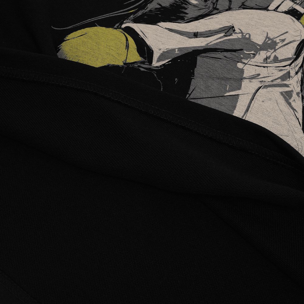 Футболка Heartz Sequence Black Kimono черная