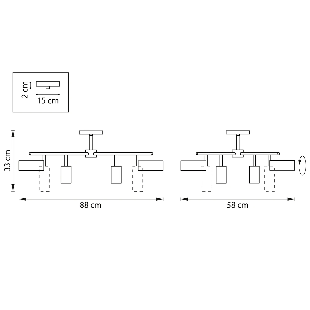 Потолочная люстра Lightstar RULLO LR728364874