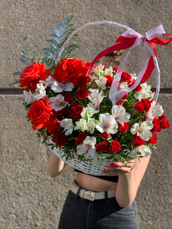 Цветочная корзина Контраст