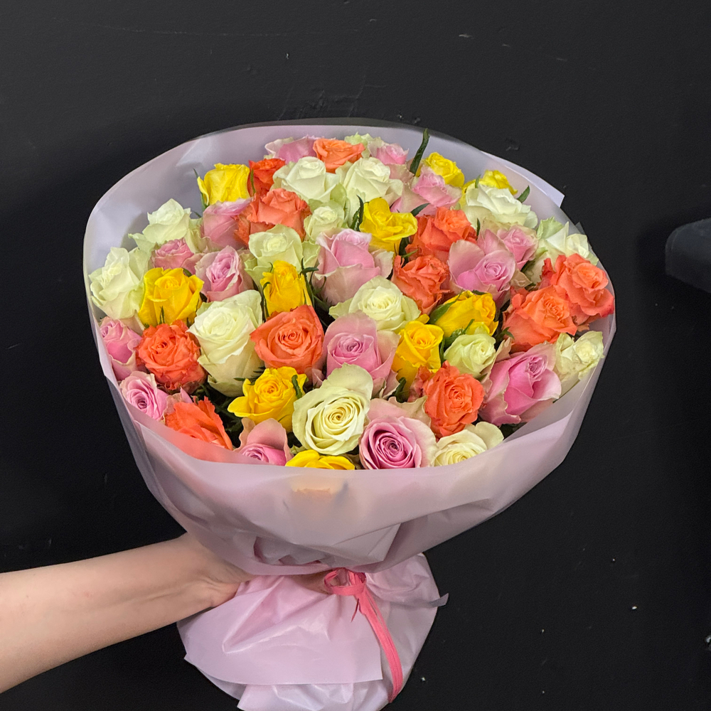 Монобукет из 51 кенийской розы