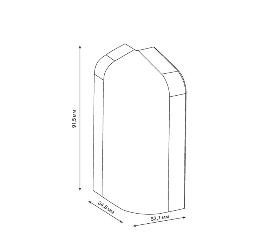 Угол наружный правый для плинтуса ПВХ Smartprofile Aqua белый 20х37 мм