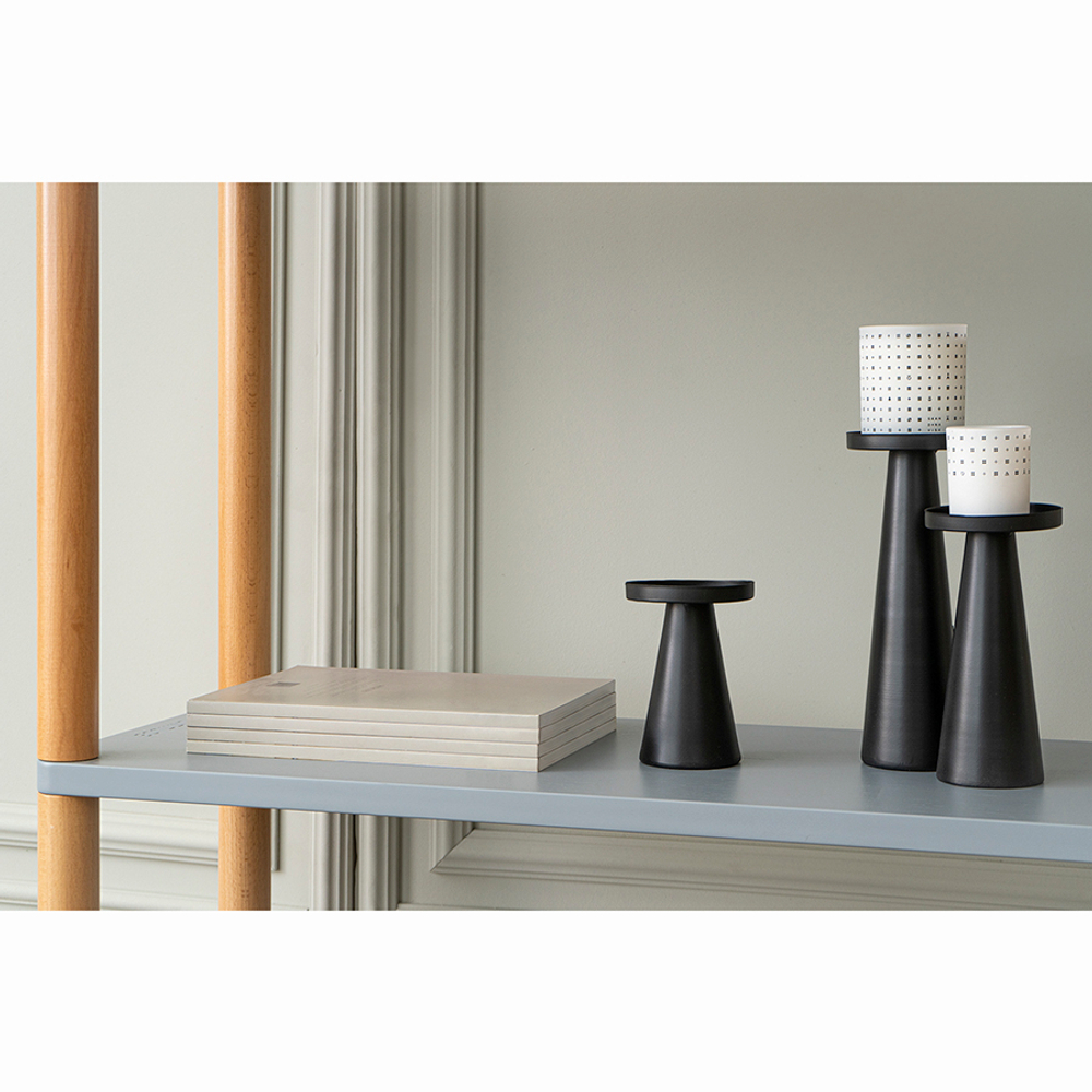 Набор подсвечников fyr, черные, 3 шт.