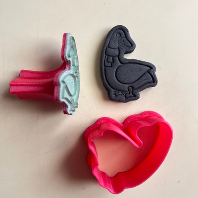 Штамп с вырубкой «Гусь»