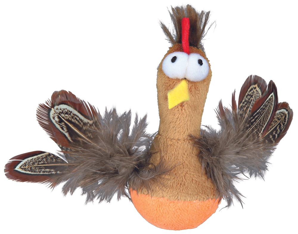 Игрушка для кошек Trixie Bobo Chicken, коричневый