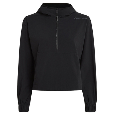 Женская теннисная куртка Calvin Klein PW 1/4 Zip Anorak - Black