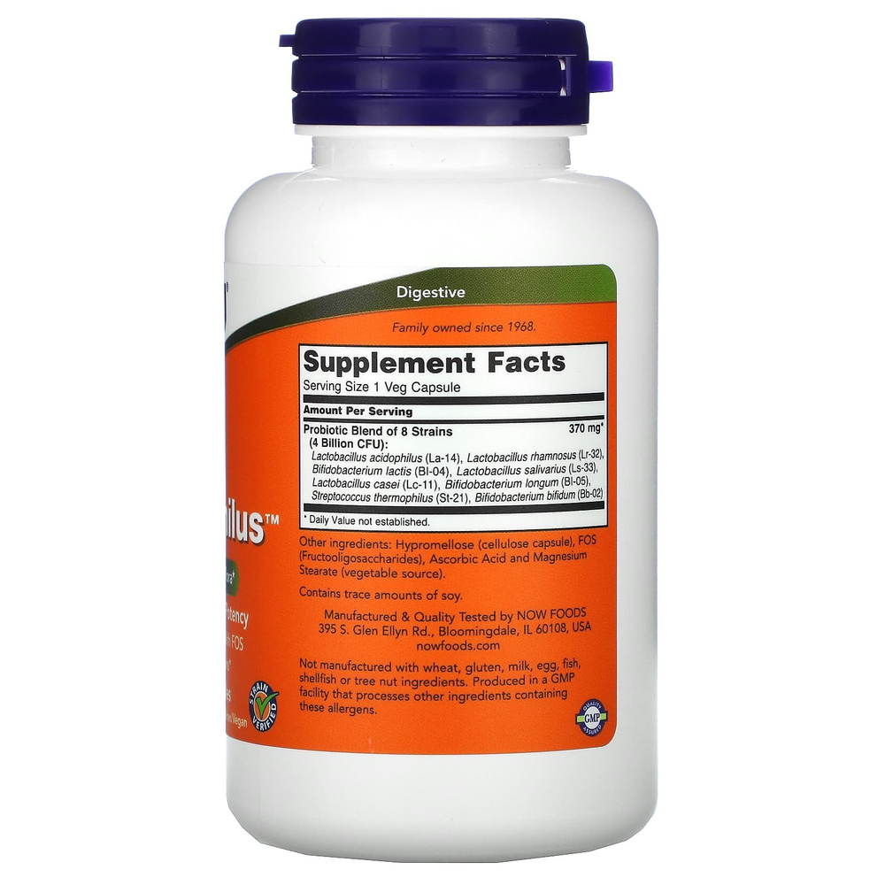 NOW Foods, Gr8-Dophilus, 120 вегетарианских капсул