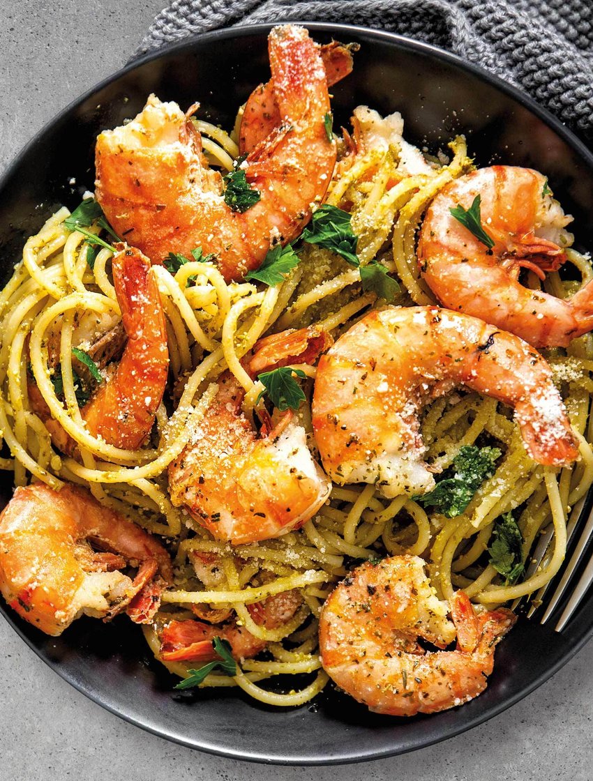 Паста с креветками