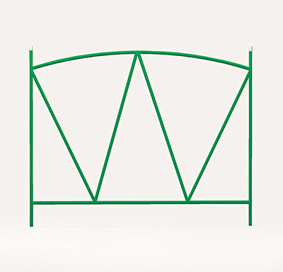 Заборчик садовый «Арена» 72*70*350см (5 деталей)