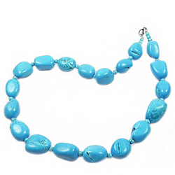 Бусы Галтовка бирюза асс.