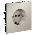 Розетка встраиваемая VOLTUM S70 с заземлением 16А, (кашемир)