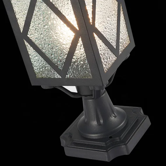 SL084.405.01 Светильник уличный наземный ST-Luce Черный/Черный, Прозрачный E27 1*60W LORNE