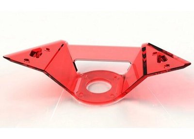 Кронштейн для стула прозрачный усиленный, цвет желтый