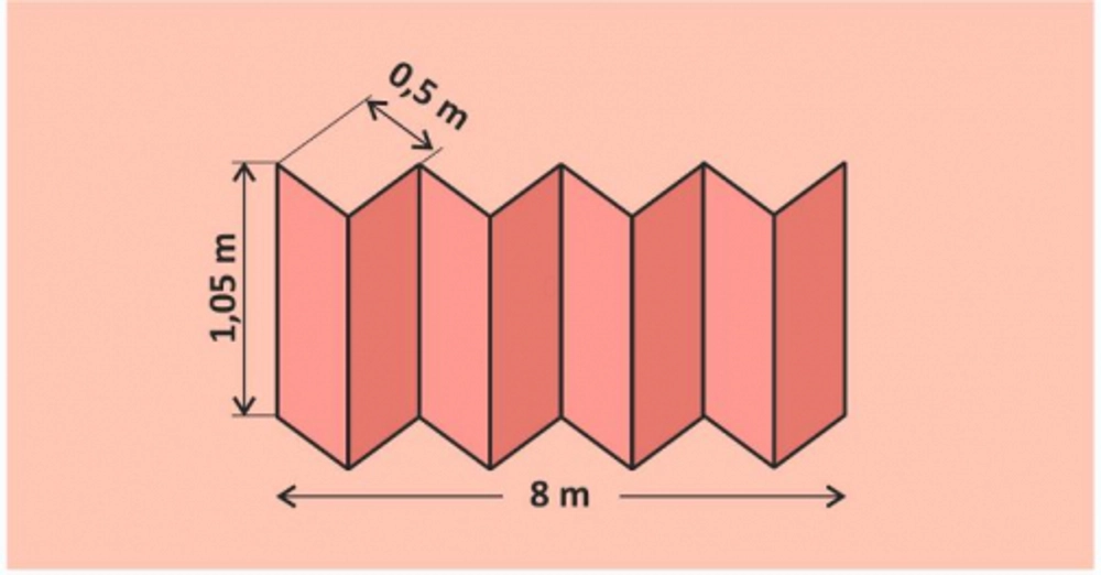Подложка гармошка Solid для полов с подогревом 1050*8000*1,8мм