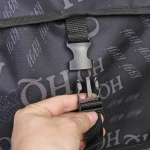 Тележка хозяйственная с сумкой (100*40*35см, колеса 21см,грузоподъемность до50 кг) HQ черная