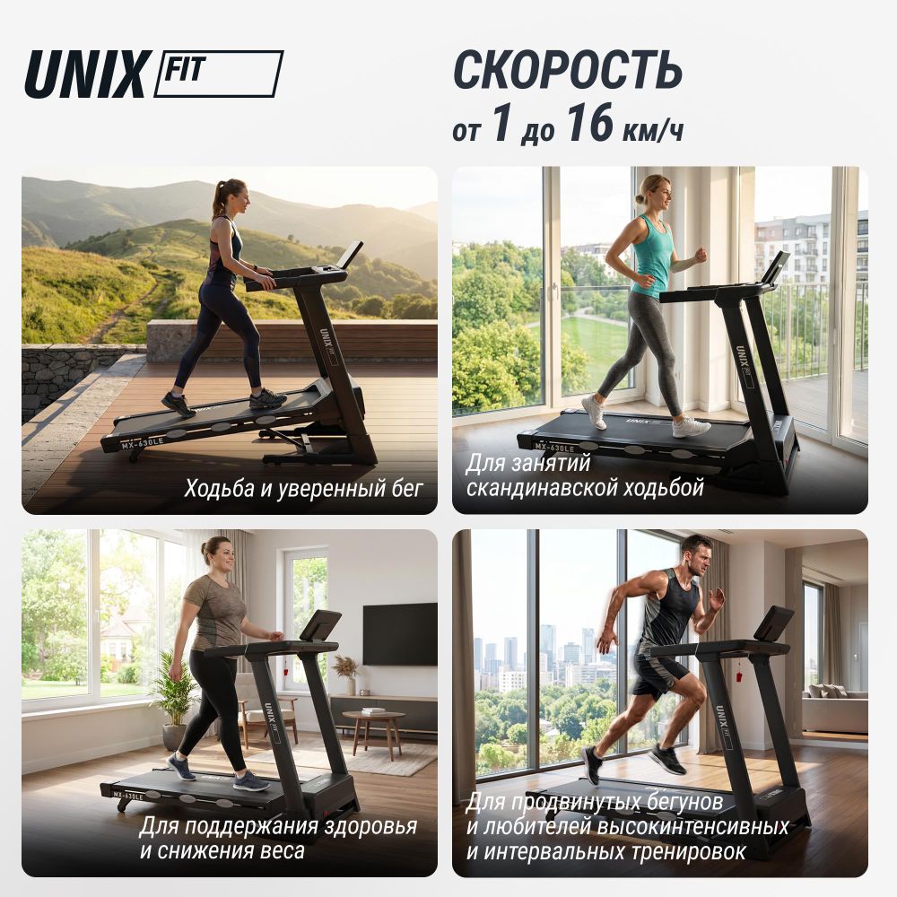 Беговая дорожка UNIX Fit MX-630LE