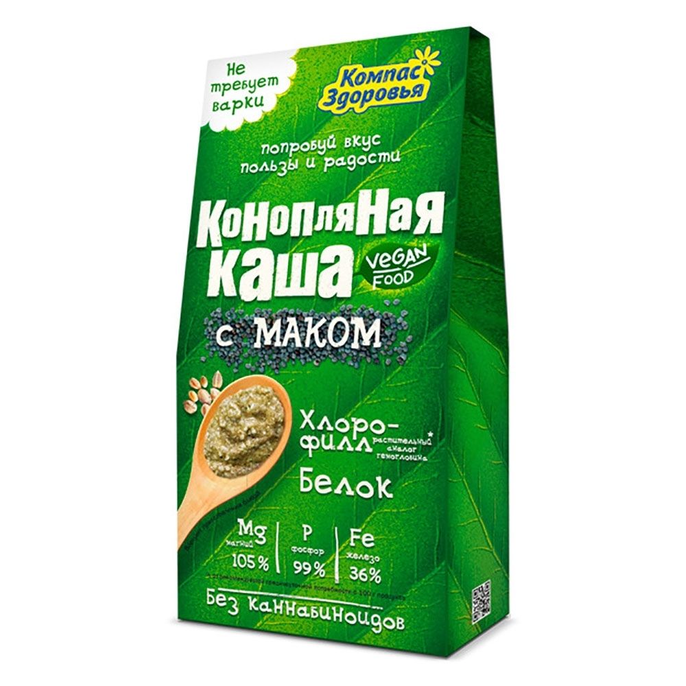 Компас Здоровья Каша конопляная с маком, 250 г