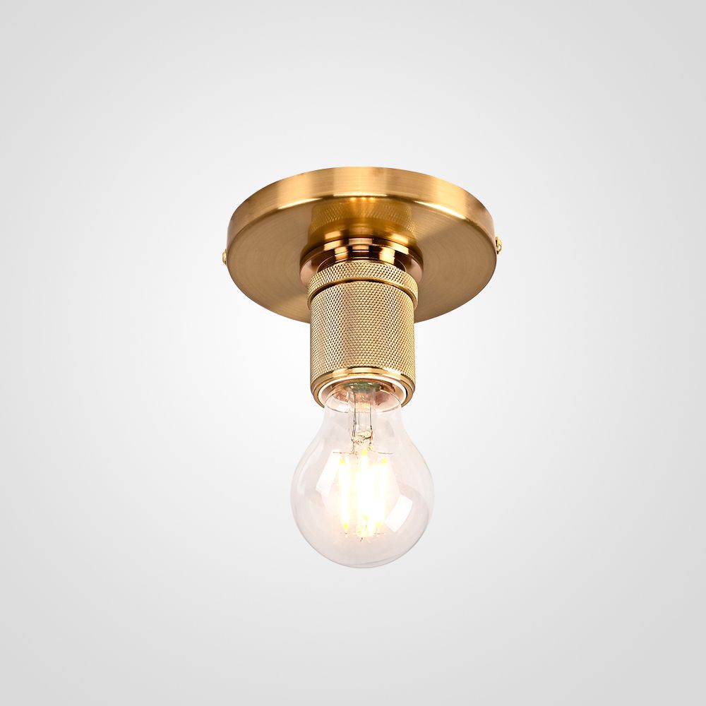Потолочный Светильник Rh Utilitaire Socket Flushmount Brass By Imperiumloft