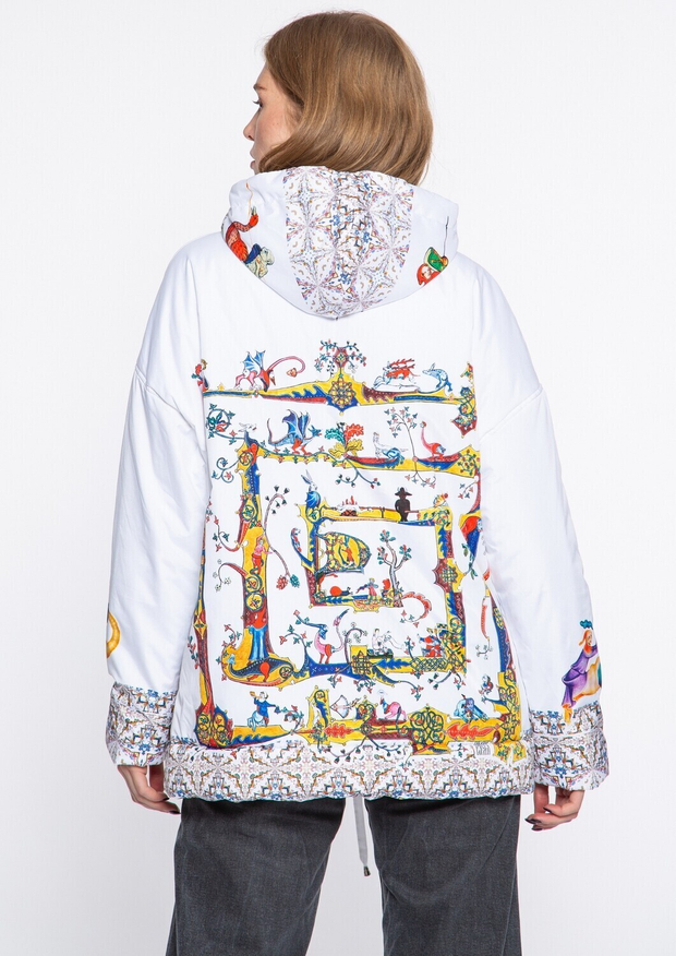 Куртка "Лабиринт", по мотивам средневековых буквиц и фантастических существ со страниц Псалтыри Латтрелла