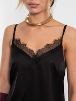 Блуза-топ Шёпот шёлка (черный)