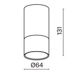 Потолочный светильник Technical C007CW-01B