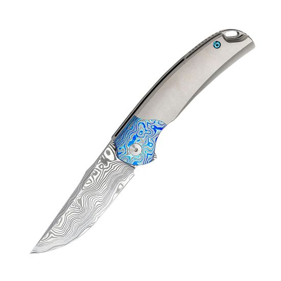 Складной нож Bestech SUPERNOVA BT2111E из стали Damascus, рукоять Титановый сплав 6Al4V Titanium / ZircuTi