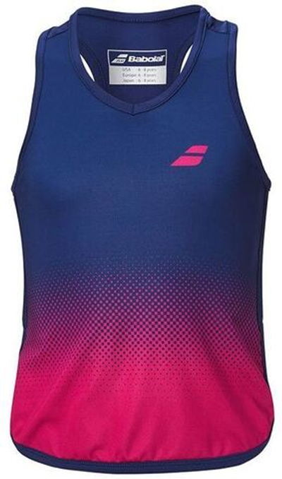 Женский топ теннисный Babolat Compete Tank Top W - estate blue/vacious red