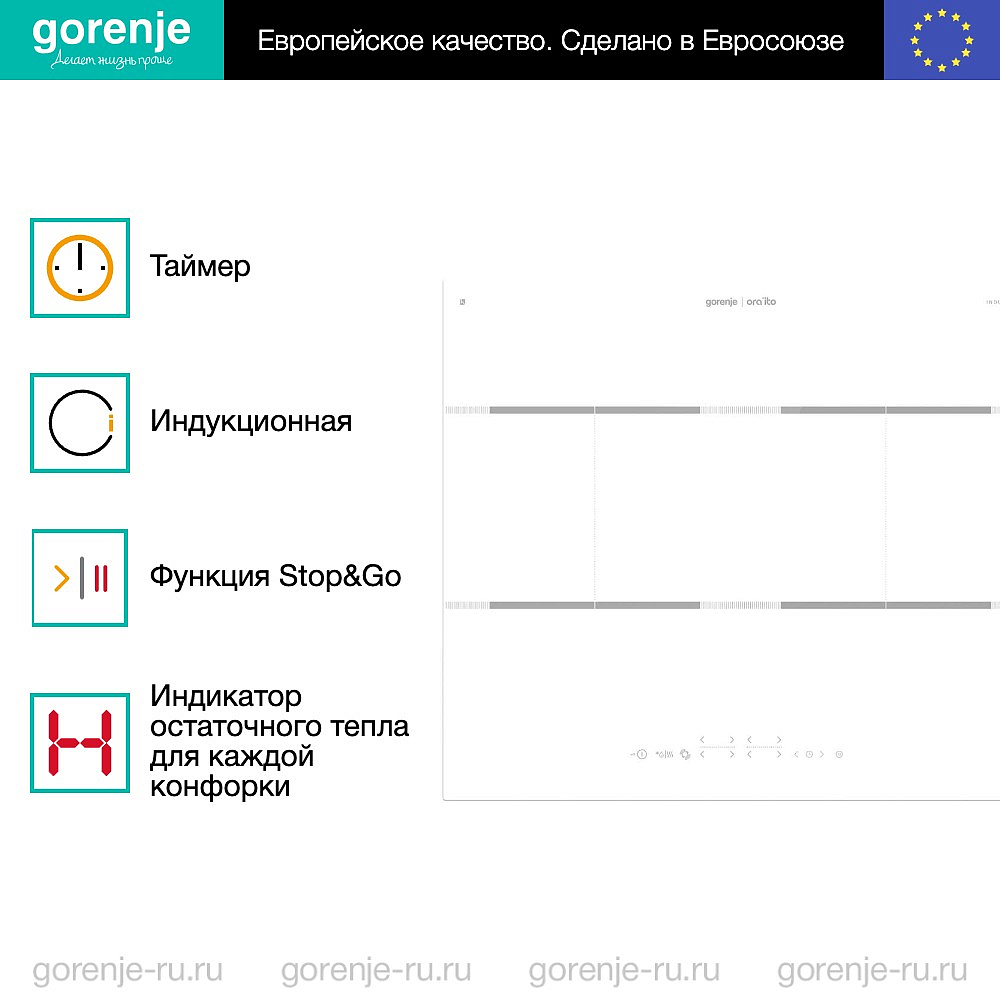 Независимая индукционная варочная панель Gorenje IT646ORAW