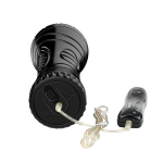 Мастурбатор-анус в колбе 24см с 7 уровнями вибрации и выносным пультом Baile Pink Butt BM-00900T27Z-1