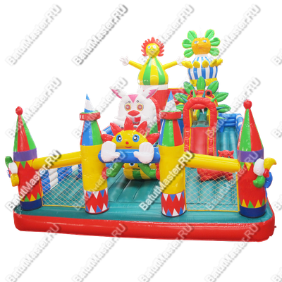 Надувной батут "Лучики добра", 13*7*7 м