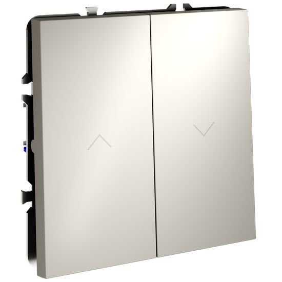 Выключатель встраиваемый VOLTUM S70 для жалюзи 10А, (кашемир)