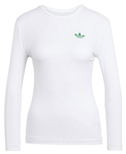 Женская теннисная футболка   Adidas Pro Climacool 3/4 Long Sleeve - white
