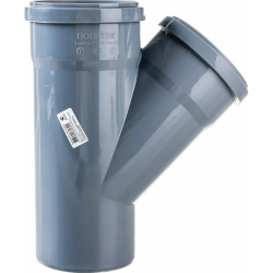 Тройник Политэк Пайп 110х110/45гр. НК (25)