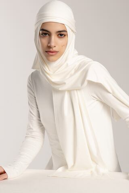 Хиджаб Молик тройка белый