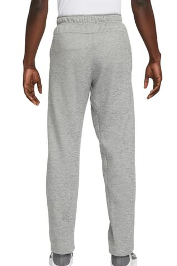 Мужские теннисные штаны Nike Therma-FIT Open Hem Fitness - dark grey heather/particle grey/black