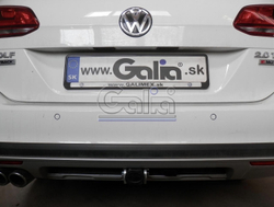 Фаркоп оцинкованный Galia V073C для Volkswagen Golf VII универсал 2WD/4WD 2013-(паспорт и сертификат в комплекте)(без электрики)