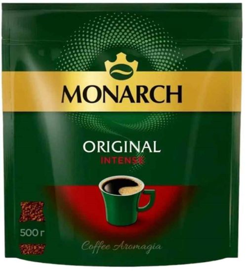 Кофе растворимый Jacobs Monarch Intense, пакет 500 г