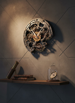 Настенные часы Automaton Bite 1682 «Старый металл» — кинетический арт-объект ручной работы