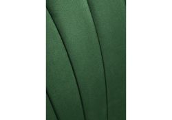 Стул на металлокаркасе Инклес темно-зеленый / черный глянец